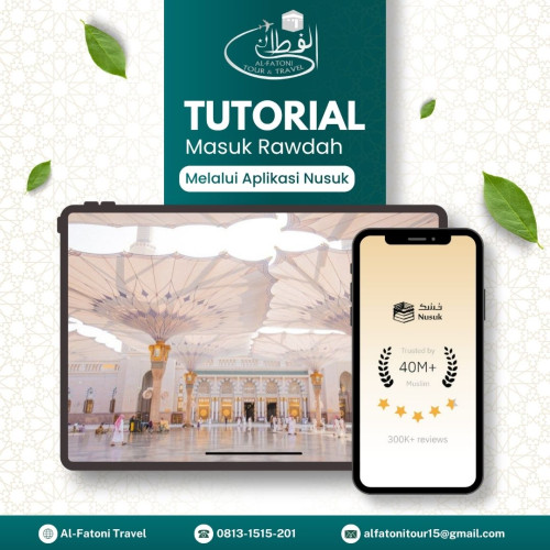 CARA MASUK RAWDAH GRATIS DENGAN APLIKASI NUSUK