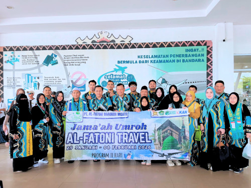 KEBERANGKATAN JAMAAH UMROH  AL-FATONI TRAVEL 29 JANUARI 2026
